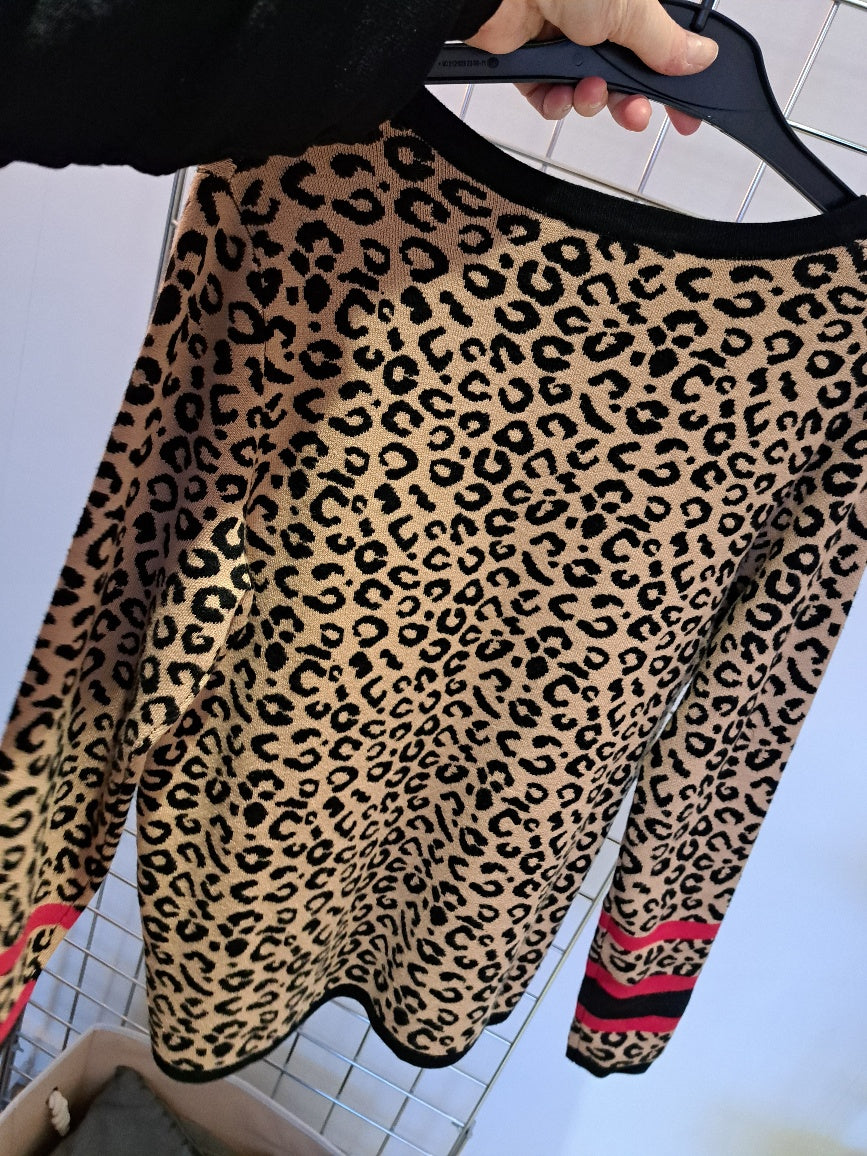 Animal print knit top - Maya Maya Ltd