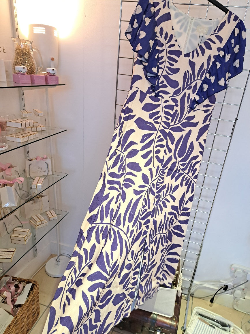 Event Dress with heart print sleeve - Maya Maya Ltd