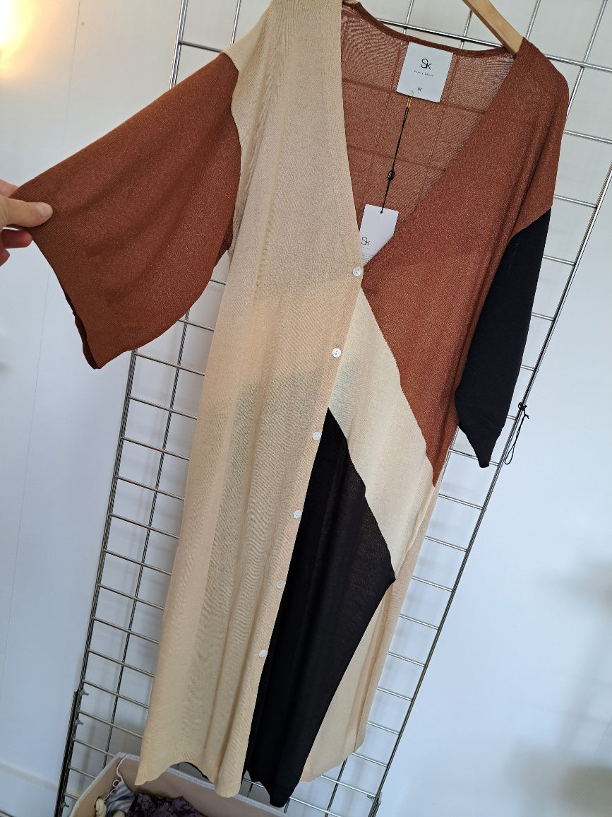 Long button front cardigan - Maya Maya Ltd