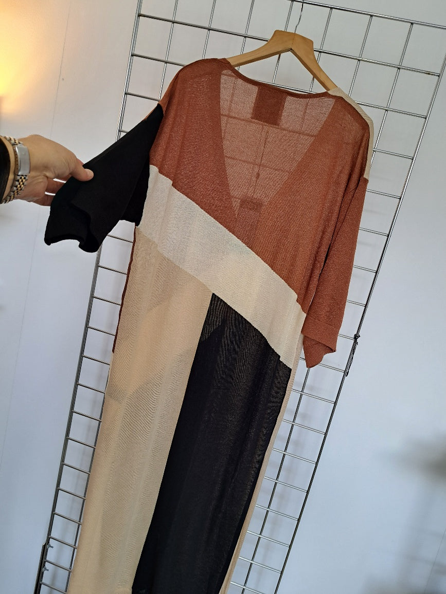 Long button front cardigan - Maya Maya Ltd