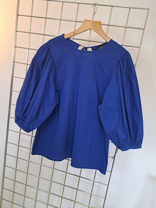 Puff Sleeve cotton blouse - Maya Maya Ltd