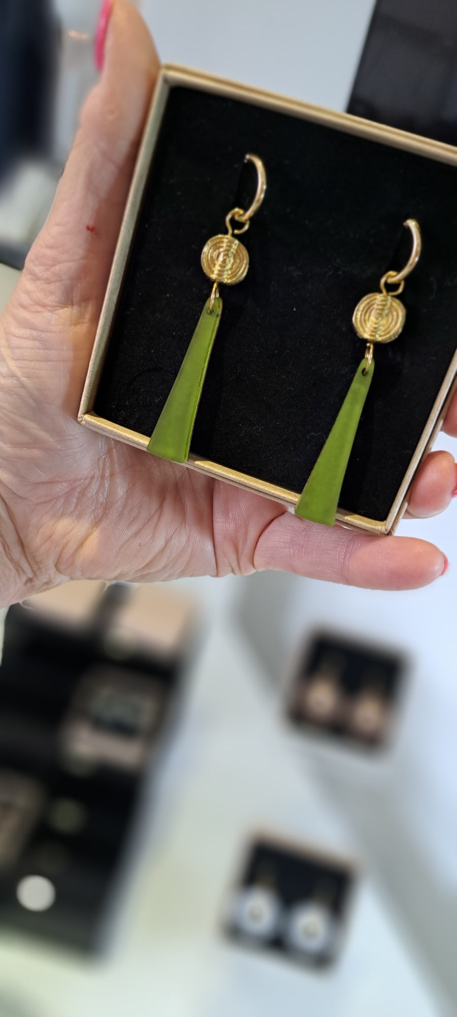 Power drop earrings