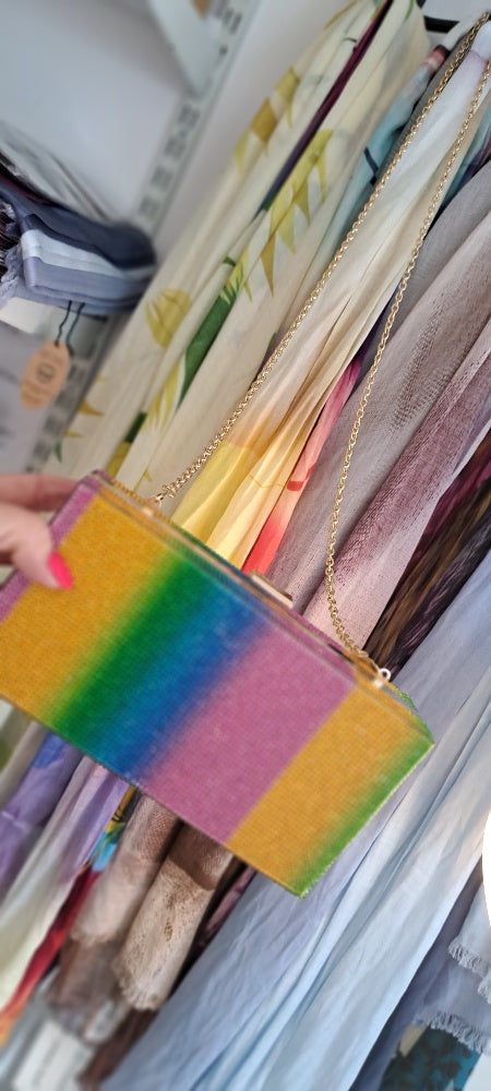 Rainbow sparkle handbag