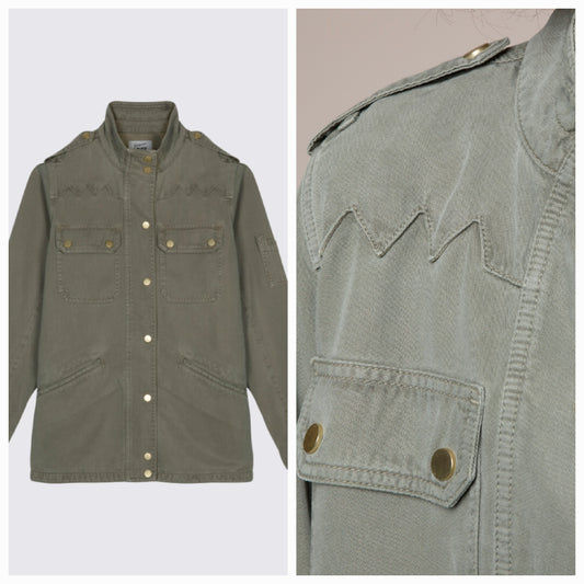 Khaki cargo style jacket