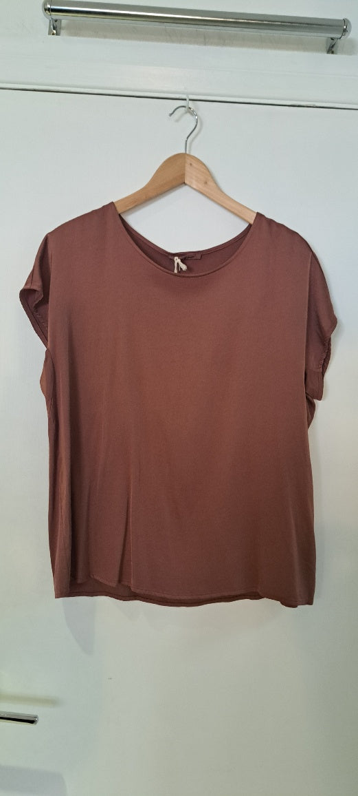 Silky Feel toffee Tee