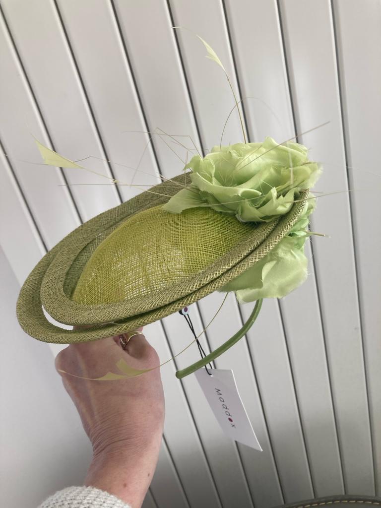 Lime fascinator - Maya Maya Ltd