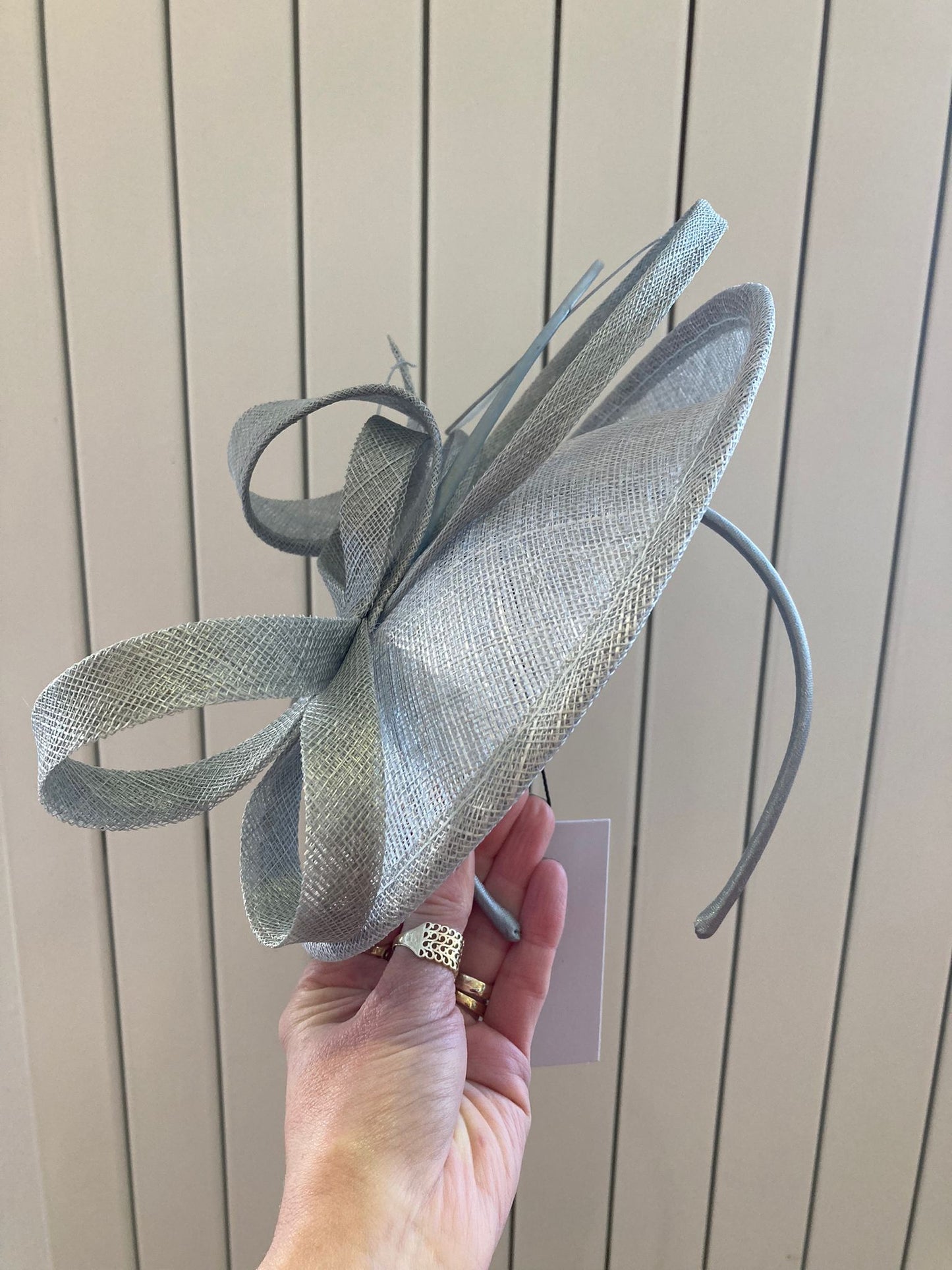 metallic bluebell fascinator - Maya Maya Ltd