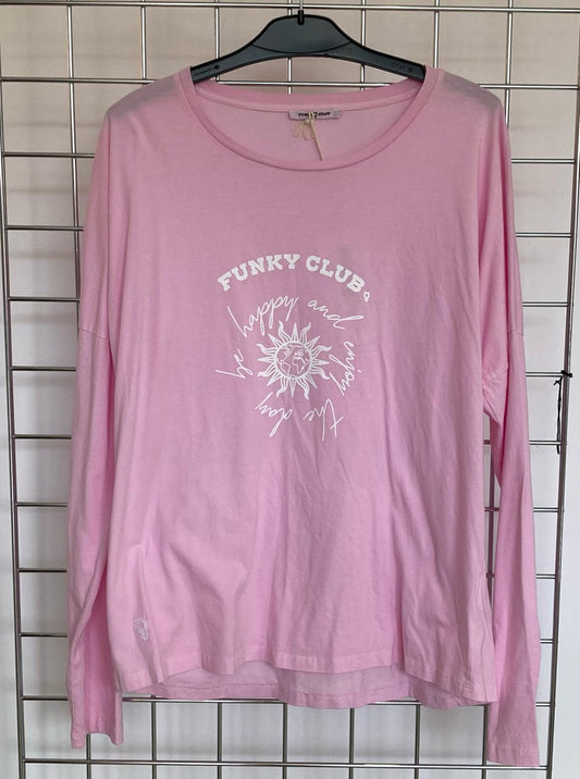 Funky Staff Baby Pink Tee - Maya Maya Ltd