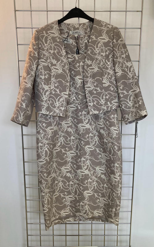 Lizabella taupe cream dress jacket - Maya Maya Ltd