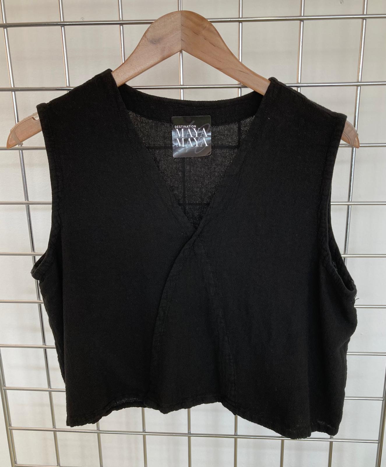 V neck cotton top - Maya Maya Ltd