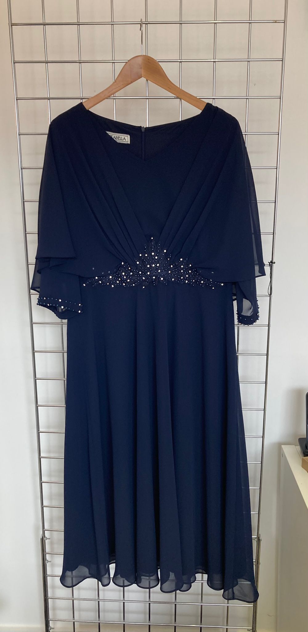 Lizabella navy event dress