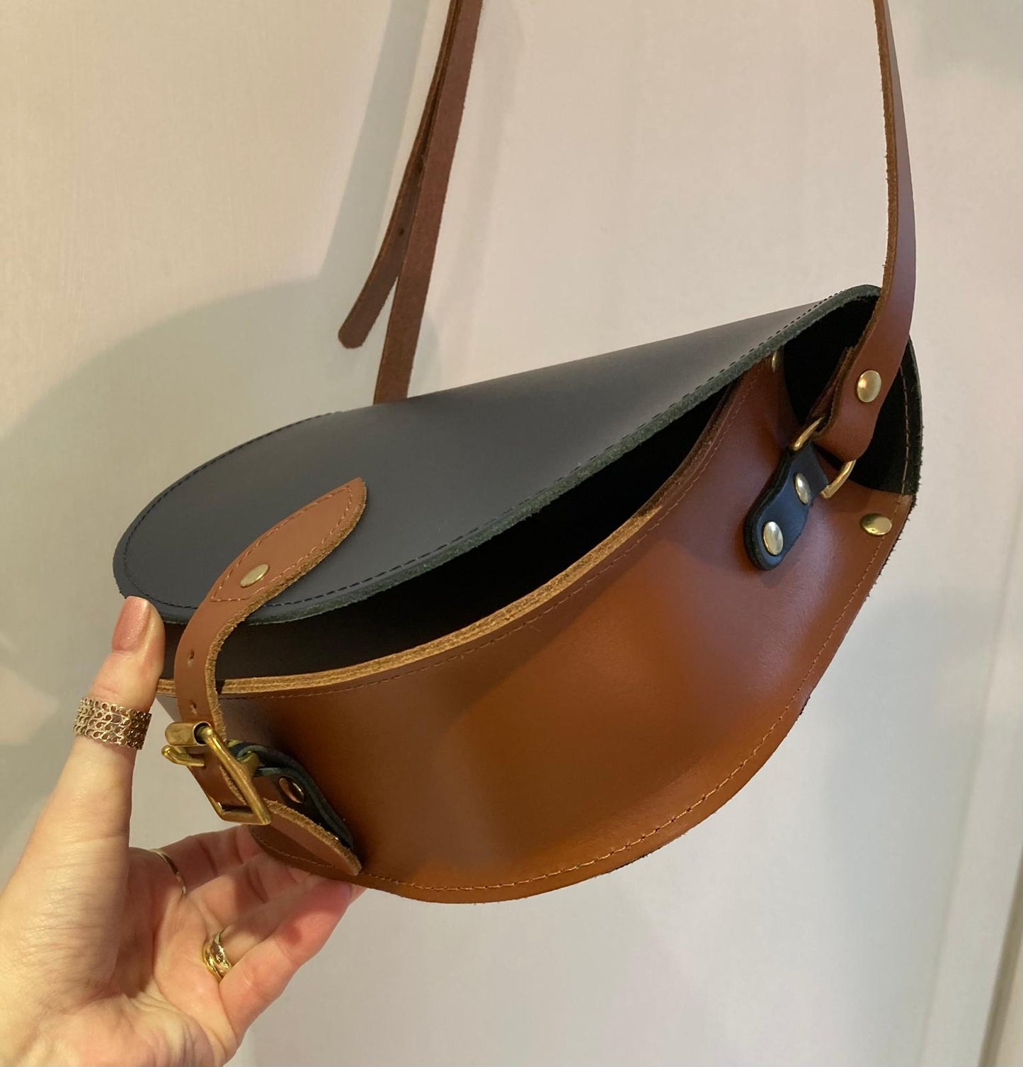 Leather Bucket Satchell