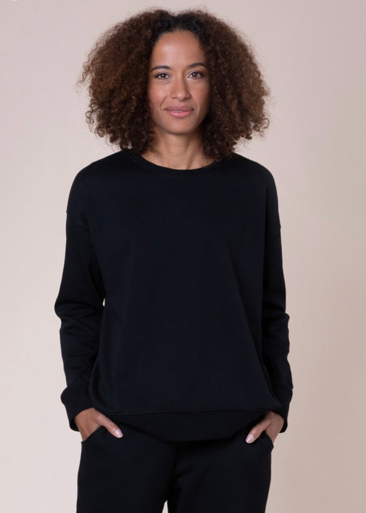 Crew neck cotton sweatshirt