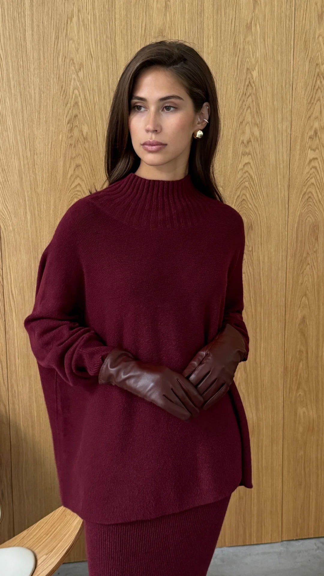 Dark Cherry Sweater