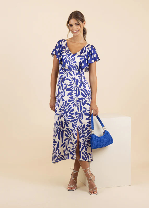 Event Dress with heart print sleeve - Maya Maya Ltd