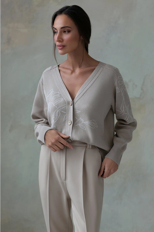 V neck stylish cardigan