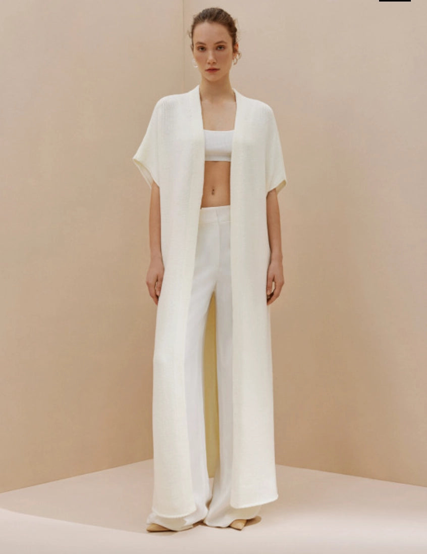 Long side slit gilet