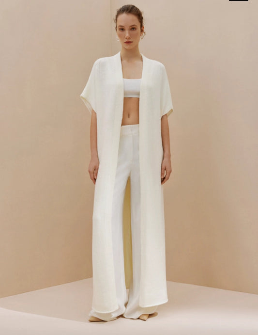 Long side slit gilet