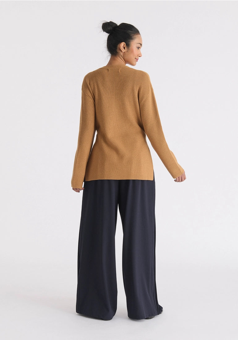 Tie front jumper