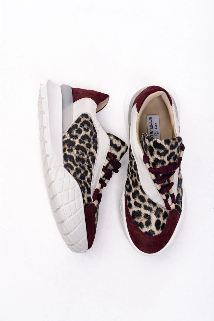 Chunky print trainers.