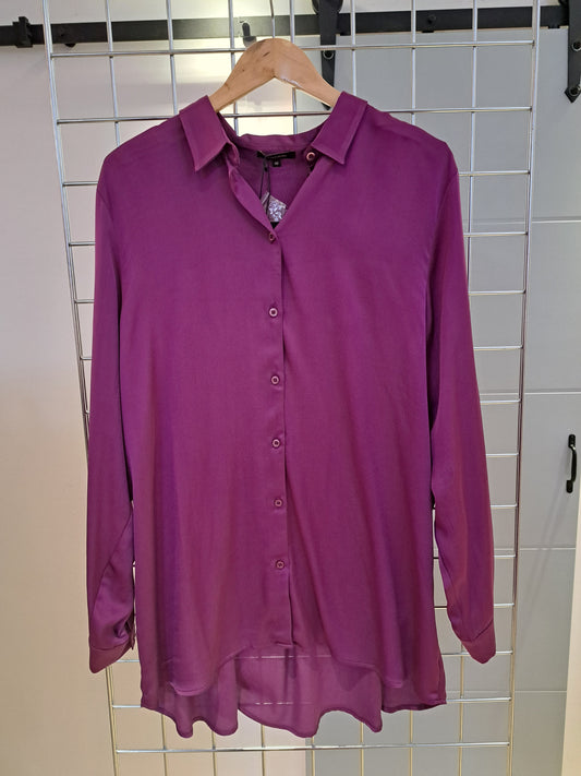 Silky purple shirt - Maya Maya Ltd