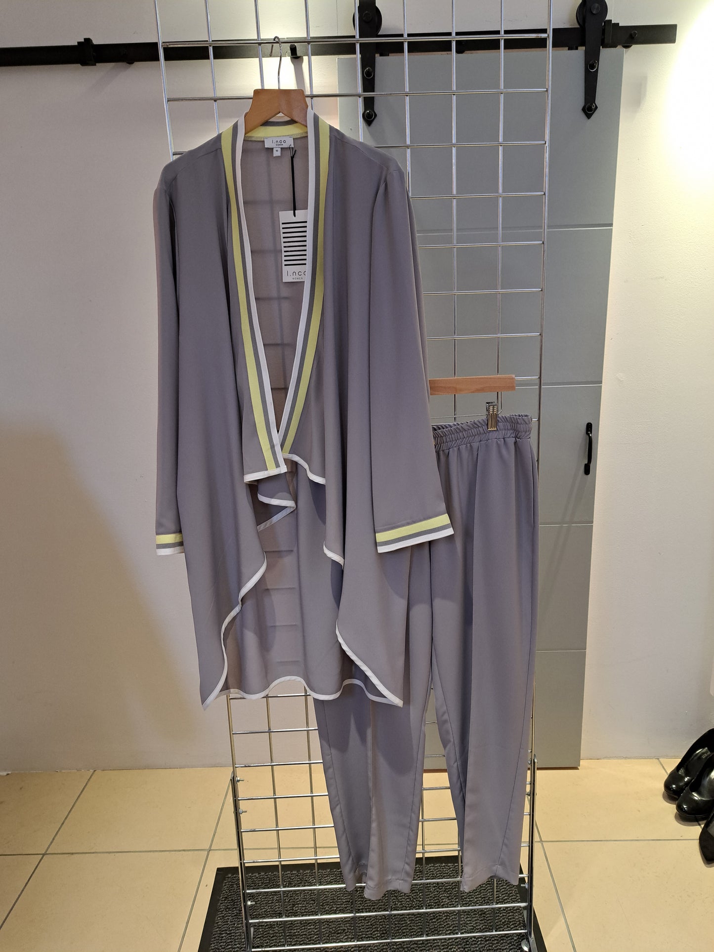 Mid grey waterfall jacket - Maya Maya Ltd